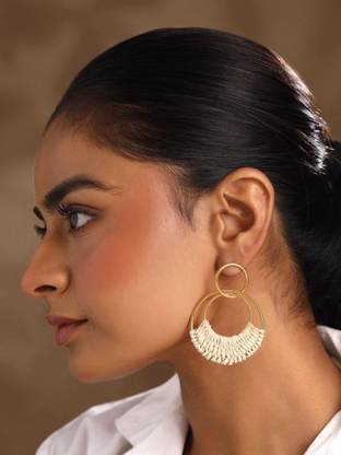 YELLOW CHIMES Fashion Women Earrings Metal Drops & Danglers