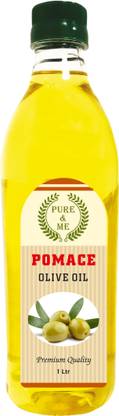 pure & me Pomace Olive Oil, Ideal for Everyday Indian Cooking & Deep Frying Olive Oil Plastic Bottle