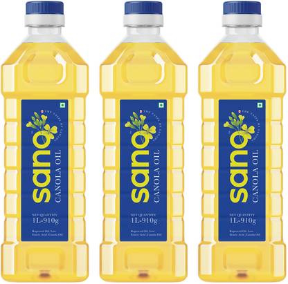 Sano canola 1+1+1L Canola Oil PET Bottle