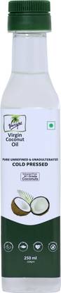 VANIYAR Cold Pressed Pure Virgin Coconut Oil – Natural, Fresh & Healthy Oil -250 Ml Coconut Oil Plastic Bottle