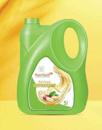 Paaritosh Premium Ground Nut (Peanut Oil) 5 Litre Groundnut Oil Jar