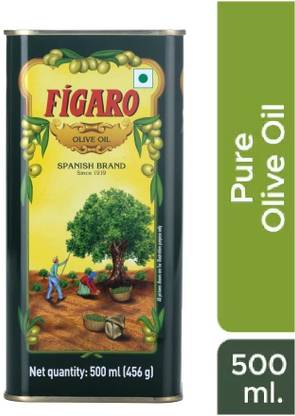FIGARO Olive Oil Pure Tin 500 Ml Pack of 1 Olive Oil Tin