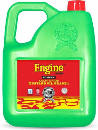 Engine 2 liter Kachi Ghani Mustard Oil Mustard Oil Can