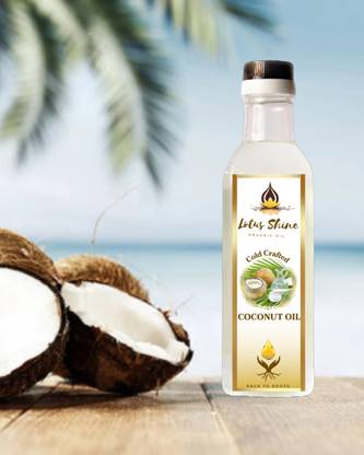 lotus shine Cold Pressed Coconut Oil Coconut Oil Plastic Bottle