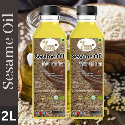 7Herbmaya Til ka Tail - Cold-Pressed Sesame Oil for Optimal Health | Til ka Tail Sesame Oil PET Bottle