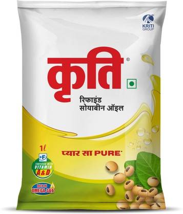 Kriti Refined soyabean Soyabean Oil Pouch