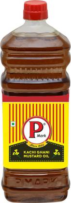 P Mark Mustard Oil P Mark Kachi Ghani Mustard Oil Mustard Oil Plastic Bottle