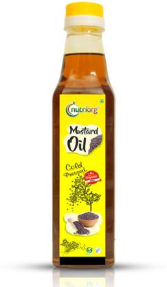 Nutriorg Certified Organic Cold Pressed Mustard Oil Plastic Bottle