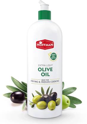 Hoffman Extra Light | For Indian Cooking | Deep Frying & Sautéing Olive Oil Squeeze Bottle