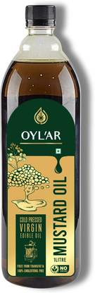 OYLAR Virgin Mustard Oil | Unrefined Mustard Oil India | Edible Oil | Mustard Oil Plastic Bottle