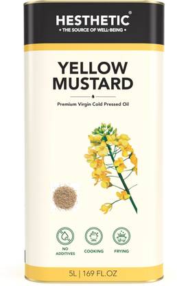 HESTHETIC 100% Pure and Natural Cold Pressed Mustard Oil Tin