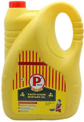 P Mark Kachi Ghani Mustard Oil Can