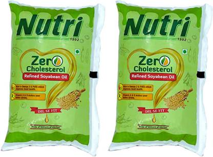 nutri 1992 Zero Cholestrol Soyabean Oil Pouch