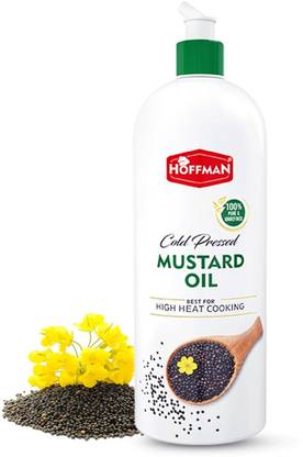 Hoffman Cold Pressed | A1 Grade | 100 % Pure Kachi Ghani Mustard Oil Squeeze Bottle