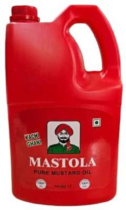 Mastola Premium Kachi Ghani Organic Mustard Oil No Preservatives Cholesterol Free Mustard Oil Jar