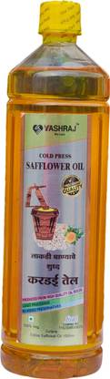 Yashraj Safflower Cold Press Oil 1 Ltr Bottle Safflower Oil Plastic Bottle