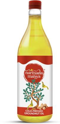 Narmada Maiyaa Kachi Ghani Cold Pressed Groundnut/Penut/Sing Tel|Cholesterol Free & Healthy Groundnut Oil PET Bottle