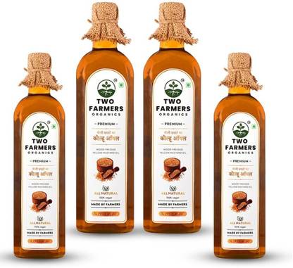 TWO FARMERS ORGANICS Premium Wood Pressed Natural Yellow Mustard Oil Mustard Oil PET Bottle