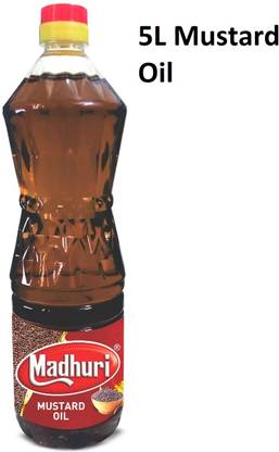 MADHURI Cold Pressed Premium Kachi Ghani Pickle Mustard Oil Healthy Sarso Cooking Oil Mustard Oil Plastic Bottle