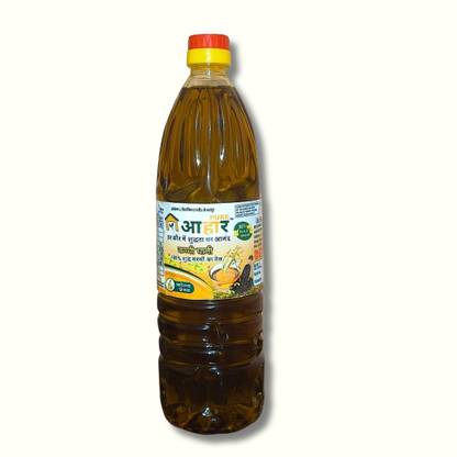 Aahaar pure Kachi Ghani Oil Mustard Oil Plastic Bottle Mustard Oil Plastic Bottle