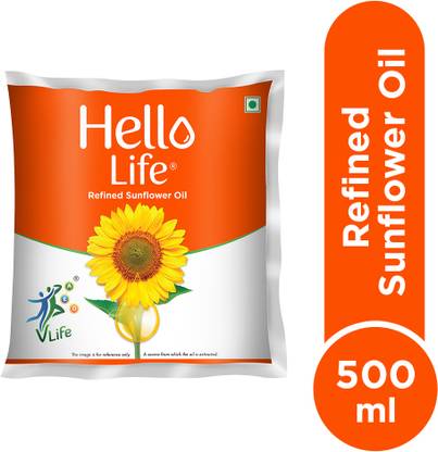 Hello Life Refined Sunflower Oil Pouch