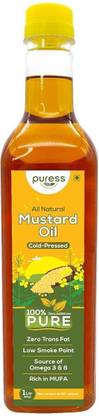 PURESS Cold Pressed Mustard Oil Mustard Oil Plastic Bottle
