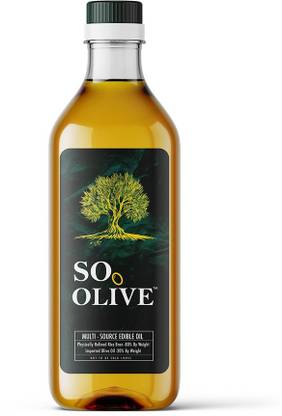 JIVO So Olive Oil 1L Nutritious Cooking Oil for a Healthy Ideal for Daily Use Olive Oil Plastic Bottle