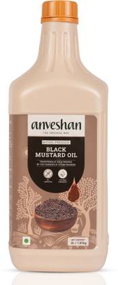 Anveshan Wood Cold Pressed Kacchi Ghani Mustard Oil Can