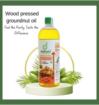 DEEKSAM WOOD PRESSED GROUNDNUT OIL | PEANUT OIL | KADAILAI ENNAI | CHEKKU OIL Groundnut Oil PET Bottle