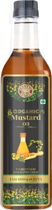 Organic Nation Kachi Ghani Mustard Oil Plastic Bottle
