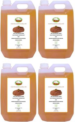 Thimil Cold Pressed Groundnut Oil 20 Liter (Pack of 4) 5L Groundnut Oil PET Bottle