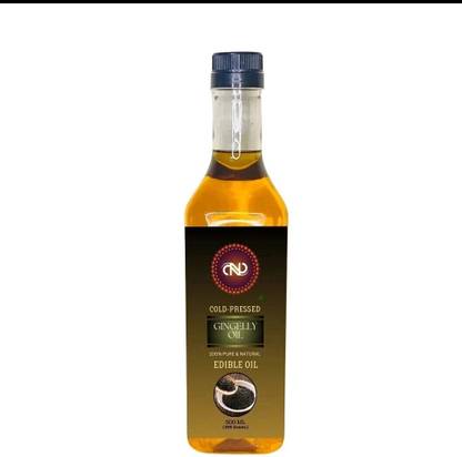 CND Organic Wood Pressed Gingelly Oil Unrefined for Tasty & Healthy Cooking Oil Sesame Oil Plastic Bottle