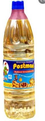 Postman Refined groundnut oil 1Liter Bottle Groundnut Oil Pouch