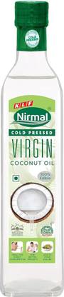 KLF Nirmal Cold Pressed Virgin Coconut Oil Glass Bottle