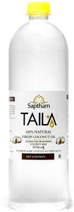 Saptham Taila 100% Cold Pressed Virgin Coconut Oil PET Bottle