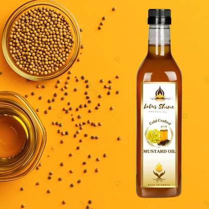 lotus shine Cold Pressed Oils Mustard Oil Plastic Bottle