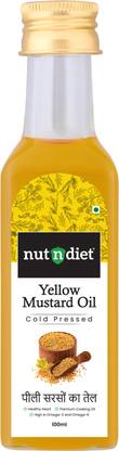 nutndiet Cold Pressed Yellow Mustard Oil Mustard Oil PET Bottle