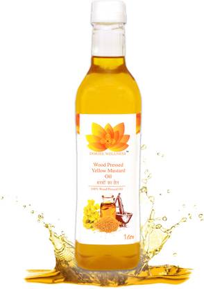 dorjee wellness Wood Pressed Yellow Mustard Oil(Sarso Ka Tel)Cold pressed/KachiGhani/cooking oil Mustard Oil Plastic Bottle