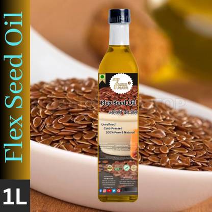 7Herbmaya Flaxseed Oil Marvel: Elevate Health with Premium Alsi Oil | Flex Seeds Oil Flaxseed Oil PET Bottle