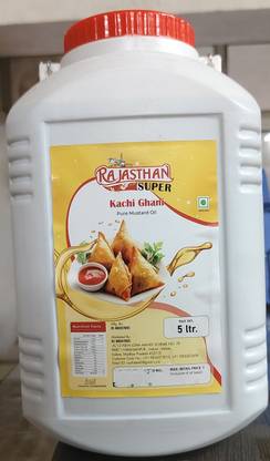 rajasthan super 5L KACHI GHANI COLD PRESSED KACHI GHANI MUSTARD OIL Mustard Oil Jar
