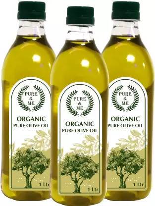 pure and me Organic Pure Olive Oil (Imported Oil from Spain) Olive Oil Plastic Bottle