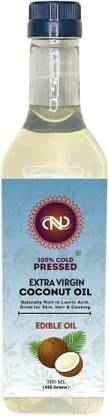CND Organic Extra Virgin Coconut Oil Cold Pressed for Tasty & Healthy Cooking Oil Coconut Oil Plastic Bottle