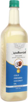 Madhavish Cold Pressed Coconut Oil (Preservative free) Coconut Oil PET Bottle