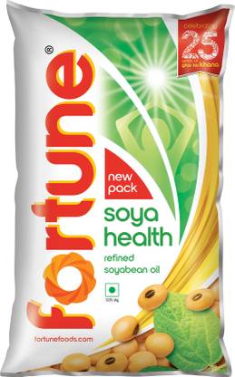 FORTUNE Soya health refined Soyabean Oil Pouch