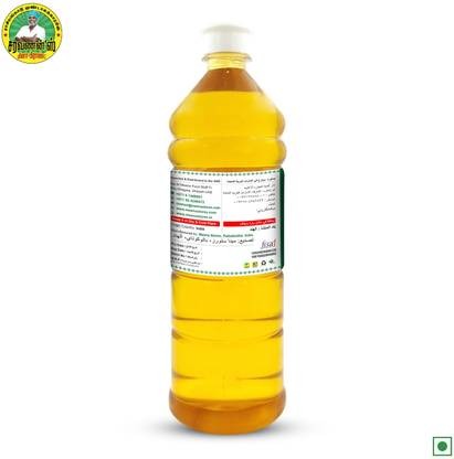 SARAVANAN'S MEENA 100% Pure & Natural Bull-Driven Wood Pressed Edible Cooking Black Sesame Oil Plastic Bottle