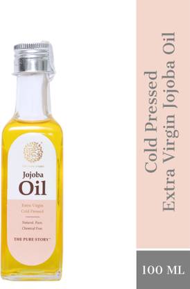 The Pure Story 100% Pure Cold Pressed Jojoba Oil Glass Bottle