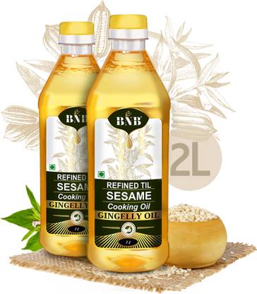 BNB Refined Sesame oil | Til Oil | Gingelly Oil | Cooking Oil| Deep Frying Oil Sesame Oil Plastic Bottle