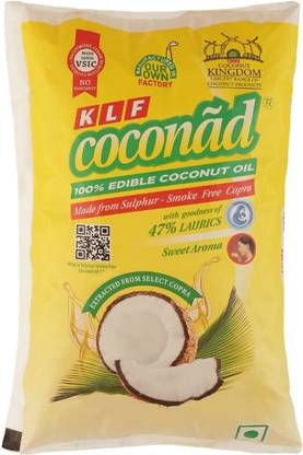 KLF coconad Pure Coconut Cooking Oil Coconut Oil Pouch