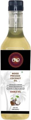 CND Organic Wood Pressed Coconut Oil Unrefined for Tasty & Healthy Cooking Oil Coconut Oil Plastic Bottle
