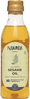 NAKODA 100% Cold Pressed Natural Sesame Oil ( Teel/Til Tel) Sesame Oil Can